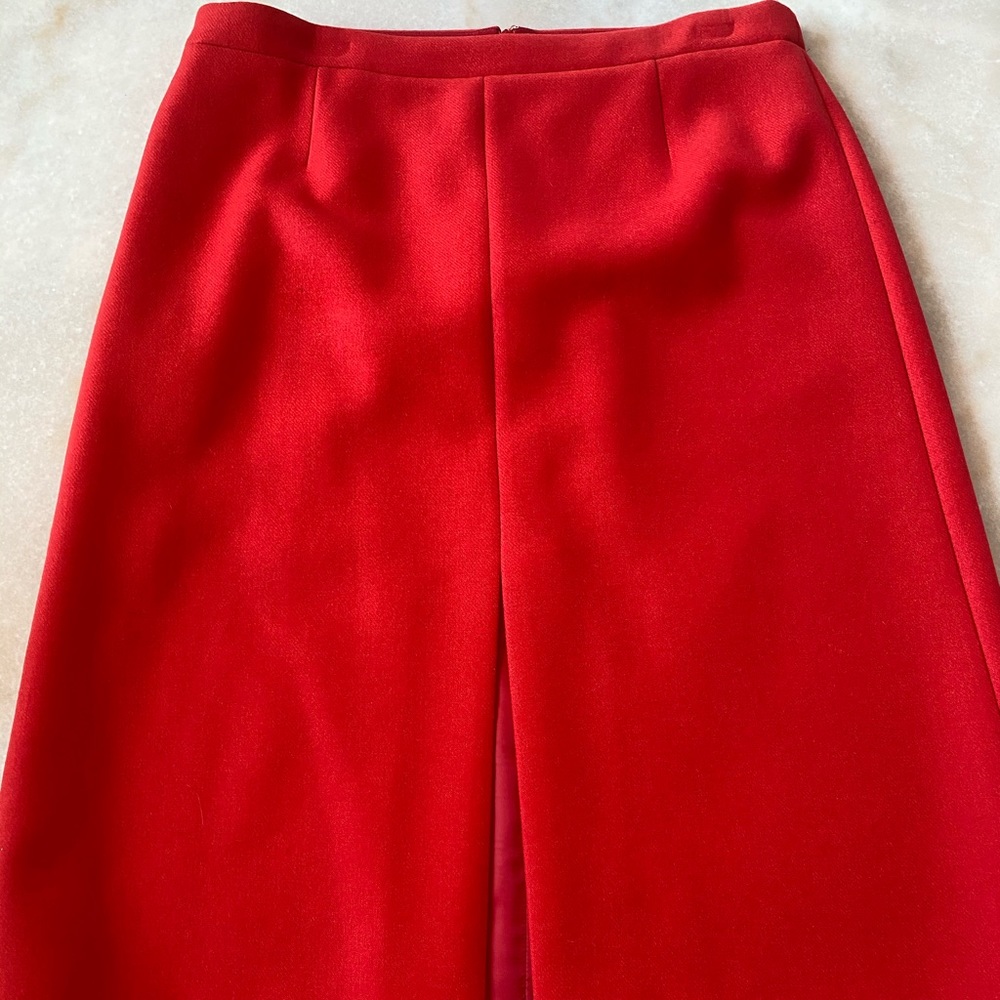 Beautiful JCrew Red Wool skirt